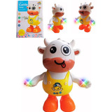 Brinquedo Vaca Musical Som Luz Dança Criança Bebê Infantil