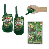 Brinquedo Walkie Talkie Infantil Radio C Luz Soldado Dm
