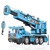 Brinquedos Blocos De Montar Carro Crane Brinquedo De Montar Carro De Engenharia Blocos De Construção STEM Brinquedo Infantil Adultos Presente Para Menina Menino 7 8 9 10
