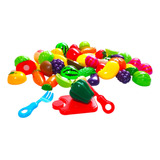 Brinquedos Comidinha Frutas E Legumes Crec Velcro P Cortar