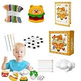 Brinquedos De Costura De Bonecas Conjunto De Artesanato E Costura Infantil Brinquedo De Kit De Costura Artesanal Com Tema De Comida Kit De Costura Educacional De Artesanato Divertido Kit De Costur