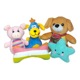 Brinquedos De Pelúcia Pet Para Cães E Gatos Kit 3 Bichinhos