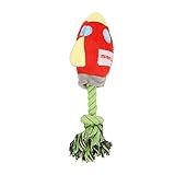 Brinquedos Duráveis Para Mastigar Para Cães Brinquedos Para Mastigar Filhotes Brinquedo De Ranger De Dentes De Cachorro Brinquedo De Pelúcia Para Cães Com Foguete Espacial Brinquedos Interativos