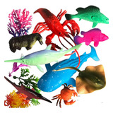 Brinquedos Mundo Oceano De Borracha Animais Para Brincar 