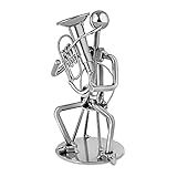 Broadway Gift Silvertone Tuba Player 6 Inch Table Top Figurine