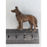 Broche Antigo Cachorro Cão Pastor Alemão Bronze 3 5cm 9fotos