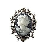 Broche Camafeu Da Deusa Senhora Broche Queen Cameo Pin Broches E Alfinetes Elegantes Bijuterias Para Mulheres