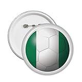 Broche De Futebol Da Bandeira Nacional Da Nigéria Broche De Futebol Americano Emblema Acessório Decoração 5 Peças