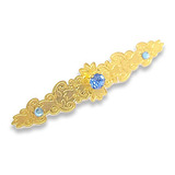 Broche Folheado Dourado Manto Nossa Senhora Aparecida 7cm