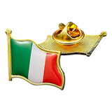Broche Oficial Bandeira Itália Pin Diplomático Italiano Euro