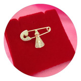 Broche Pin Alfinete Para Bebe N Senhora Aparecida Banhado