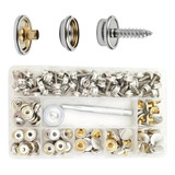 Broches Inox 152 Peças Botão Azul Marinho 2