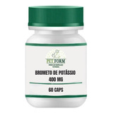 Brometo De Potassio 400mg Pote 60 Cápsulas Uso Veterinário