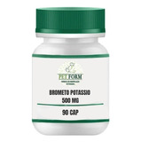 Brometo De Potassio 500mg Pote 90 Cápsulas Uso Veterinário