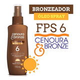 Bronzeador Cenoura Bronze Oleo Fps 6 110ml