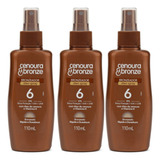 Bronzeador Óleo Spray Cenoura Bronze 110ml Kit C 3