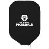 Brooklyn Pickleball Co Capa Para Raquete De Pickle Ball Preto Material De Neoprene Estojo Único Capa Para Raquete Capa Protetora Para Cabeça