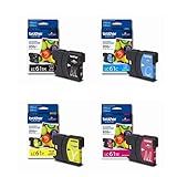 Brother Conjunto De 4 Unidades Originais Originais OEM LC61