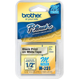 Brother M231 Fita Compativel Para Rotulador 12mmx8m Branca E Preta Bt 1 Unidade