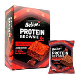 Brownie Protein Zero Açúcar Double Chocolate 10x40g Belive