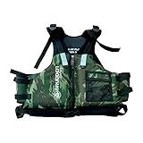 Brudden Colete Flutuação Salva Vidas Caiaque Brudden Safety Confort Preto G 80 A 110Kg Cor Camuflado