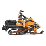 Bruder Snowmobile Com Escala Piloto 1 16 063101 Cor Laranja