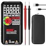 BSIDE Multímetro Digital Atualizado EBTN LCD Com 3 Resultados 999 Contagens Alcance Automático Ohmmeter Cap Ohm Hz Diodo Duty Ciclo Teste De Tensão Ao Vivo Com Bateria Recarregável E Capa Protetora