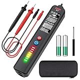 BSIDE Testador De Tensão EBTN LCD 3 Linhas Detector De Tensão Sem Contato Com Sensibilidade Ajustável Sensor De Tensão AC De Alcance Duplo Caneta De Ponto De Interrupção Com Capa Protetora