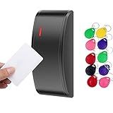 BSTUOKEY Mini Impermeável Saída Wiegand 26 34 Dupla Frequência 125KHz EM Leitor MF RFID Controle De Acesso à Porta Leitor RFID De Proximidade Teclado De Controle De Acesso Teclado De Controle De Acesso Teclado RFID Grátis 10 Peças