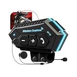 Bt 12 Pro Intercomunicador Para Capacete De Motocicleta Motoboy Bluetooth 5 1 Controle De Ruído Bateria De Longa Duração A Prova D Agua