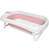 Buba Banheira Dobrável Silicone E Plástico Portátil Rosa