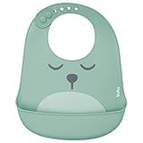 Buba Verde Babador De Silicone Com Pega Migalhas Gumy Bebê Unissex Verde Green Único