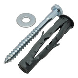 Bucha 10mm Tijolo Bloco Parede Oca Parafuso aruela 100pçs
