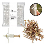 Bucha Aba Fly 6mm C Anel Drywall Gesso Parafuso 250 Peças