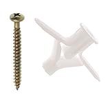 Bucha Frog P Com Parafuso Fenda Phillips Cabeça Panela Para Chapa Drywall 12-5 Mm - 2 Unid- - Cartela- Bemfixa 3471
