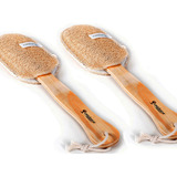 Bucha Vegetal Lava Costas Banho Madeira Natural Orgânica 2un