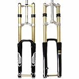 BUCKLOS Garfo De Suspensão De Bicicleta 26 27 5 29 MTB 180 Mm Para Viagem Garfos Downhill De Liga De Magnésio Para Bicicleta Eixo De 20 Mm Garfo De Mountain Bike Sem Rosca De 3 8 Cm