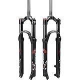 BUCKLOS Garfos De Suspensão Mountain Bike 26 27 5 29 MTB Garfo Dianteiro De Bicicleta 100 Mm Viagem 28 6 Mm Direção Sem Rosca Com Ajuste De Pré Carga