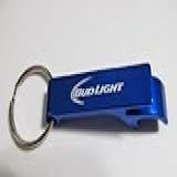 Bud Light Chaveiro Abridor De Garrafas De Metal Azul