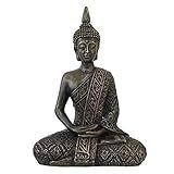 Buda Hindu Ouro Velho Tibetano Tailandês Sidarta 20cm Resina