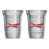 Budweiser Copos De Alumínio Conjunto De 2