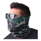 Buff Bandana Ciclismo Pesca Uv50 Estampa Camuflado Exército