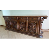 Buffet Antigo Barroco Madeira Maciça