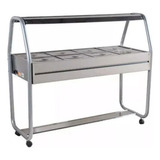 Buffet Carro Self Service Térmico 8c Cinza Ibet