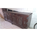 Buffet Colonial Madeira Maciça Móvel Antigo