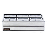 Buffet De Mesa Salada 6 Cubas Frias Gelo x Inox Ibet