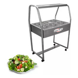 Buffet Para Salada Self service 6 Cubas Spolu Inox