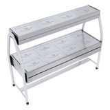 Buffet Self Service Carro Duplo 8 Cubas Quentes 4 Frias 1 2