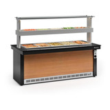 Buffet Térmico E Refrigerado Linha Vitra Gbtr 200pr Preto ma