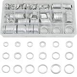 Bujão De Drenagem De Cárter De óleo De Motor Automotivo 540 Peças Juntas De Plugue De Drenagem Automotiva Kit De Arruela De Esmagamento De Alumínio Métrico Para Drenagem De óleo M6 M8 M10 M12 M14